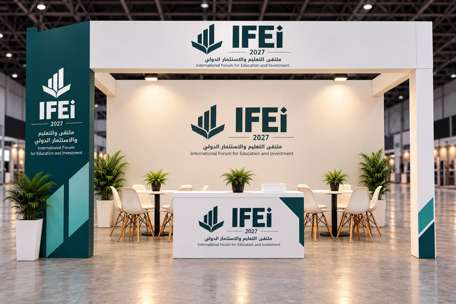 جناح مجهز بالنموذج القياسي 3×6 م بهوية IFEI 2027
